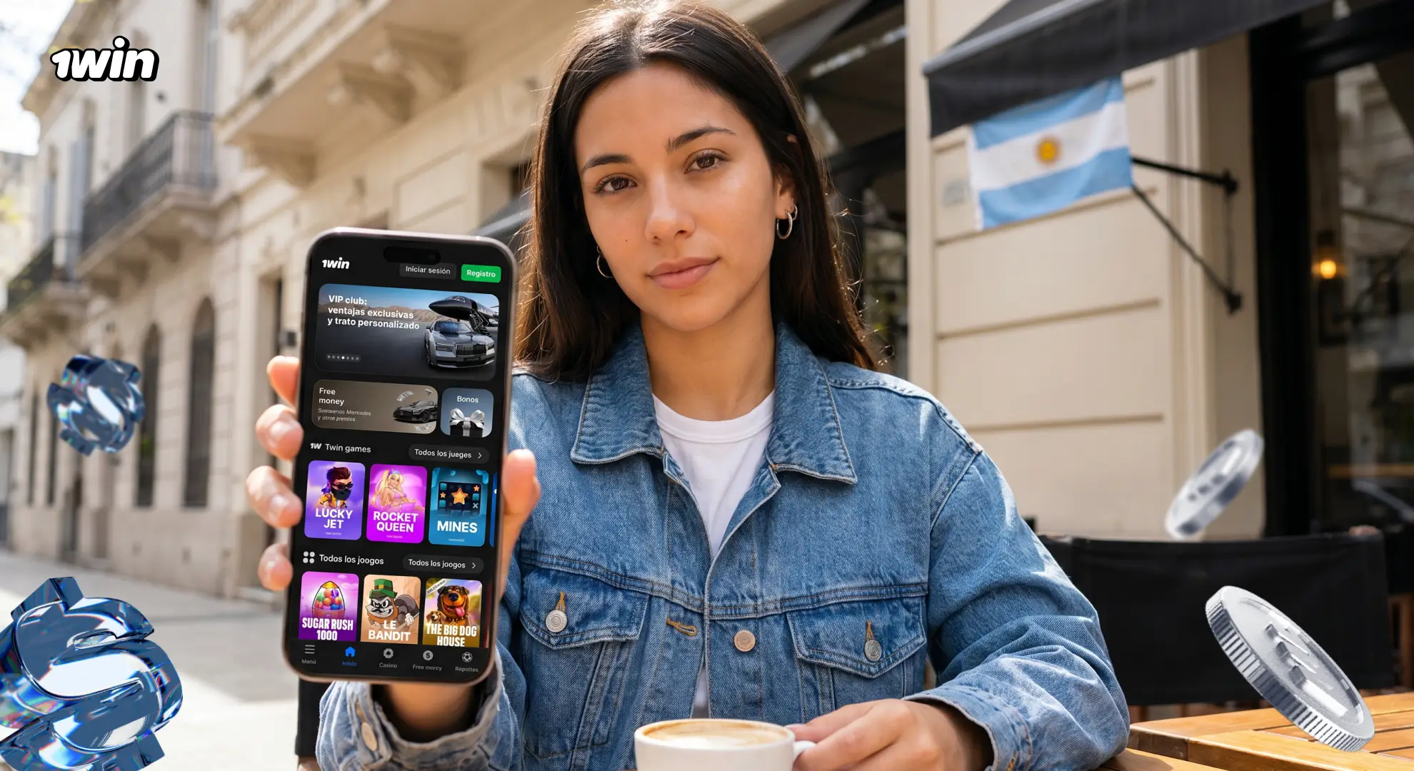 App móvil de 1win